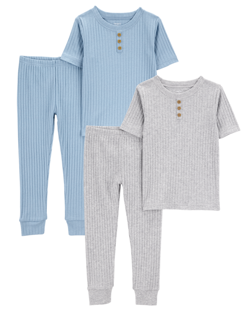 Baby 4-Piece Drop Needle Pajamas, image 1 of 5 slides