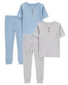 Baby 4-Piece Drop Needle Pajamas, image 1 of 5 slides
