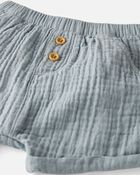 Baby Organic Cotton Gauze Shorts, image 3 of 4 slides