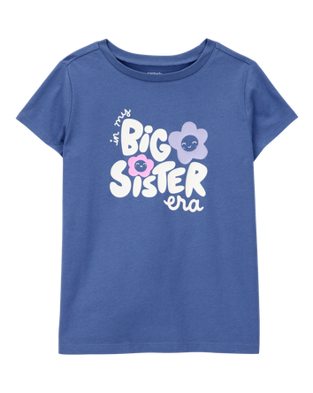 Kid Big Sister Short-Sleeve Graphic Tee - Blue, 