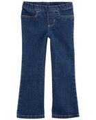 Toddler Flare Pull-On Denim Jeans, image 1 of 4 slides