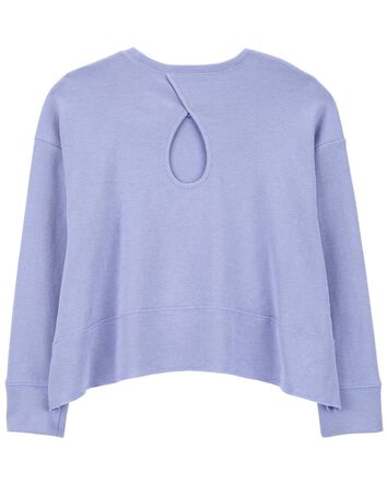 Kid Raw Hem Thermal Top, 