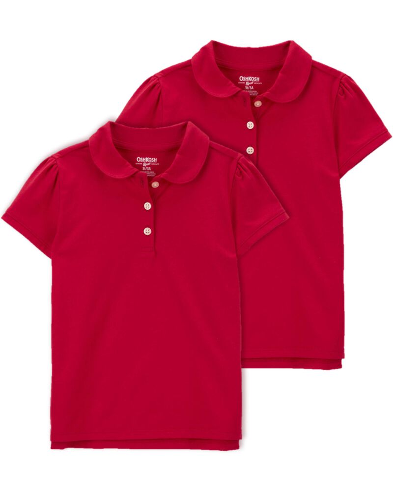 Toddler 2-Pack Jersey Uniform Polos, image 1 of 3 slides