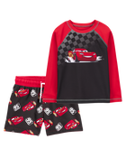 Toddler 2-Piece Cars™ Rashguard & Swim Trunk Set, image 1 of 6 slides