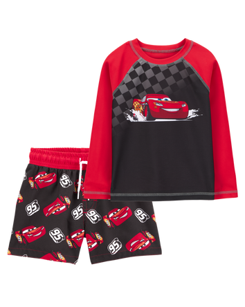 Toddler 2-Piece Cars™ Rashguard & Swim Trunk Set, 