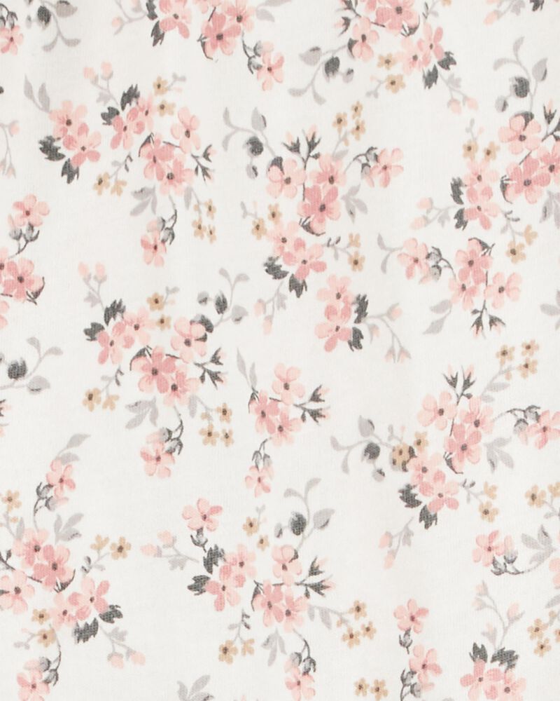 Baby Floral Print Long Sleeve Bodysuit, image 2 of 3 slides