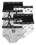 Kid 7-Pack Cotton Briefs Underwear, image 1 of 3 slides