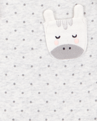 Baby Girl 5-Pack Animal Short-Sleeve Cotton Bodysuits, image 5 of 7 slides