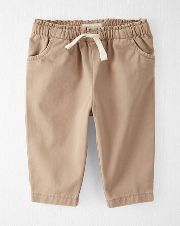 Baby Organic Cotton Pants in Toasty Hazelnut, 