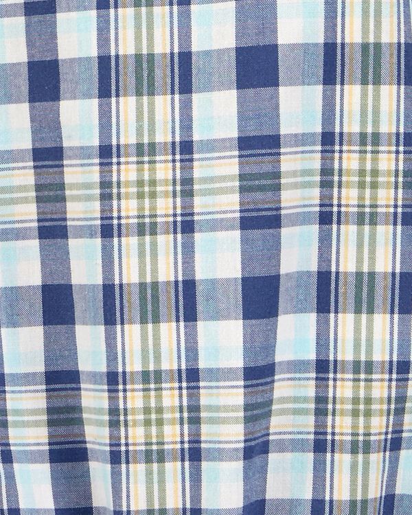 Multi Baby Plaid ButtonFront Bodysuit