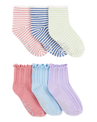 Toddler 6-Pack Ankle Socks, image 1 of 2 slides