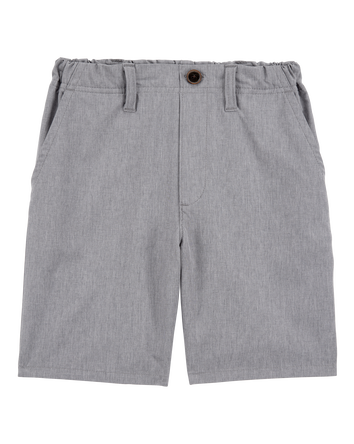 Boys Active Pull-On Uniform Shorts - Grey, 