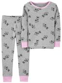 Grey - Toddler 2-Piece Minnie Mouse 100% Snug Fit Cotton Pajamas