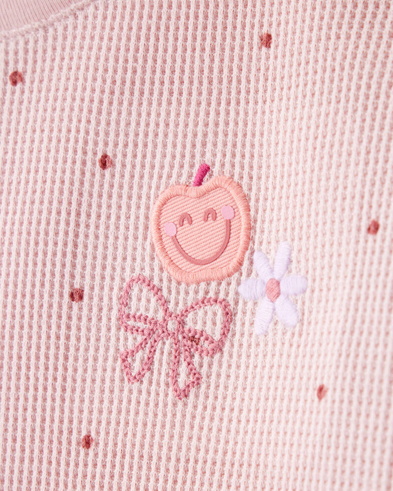 Toddler Girl Polka Dot Short-Sleeve Top - Pink, image 2 of 4 slides