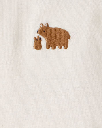 Baby Boy 3-Piece Bear Print Long-Sleeve Bodysuit & Pant Set - Brown/White, 