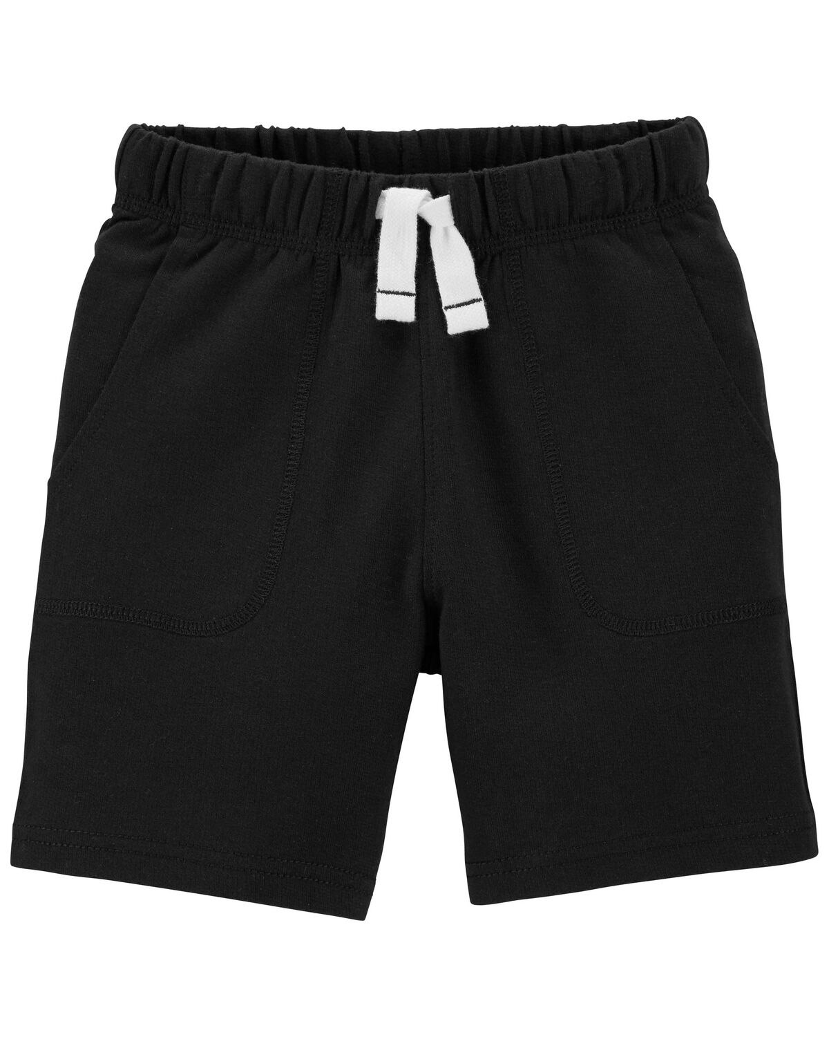 Black Toddler PullOn French Terry Shorts