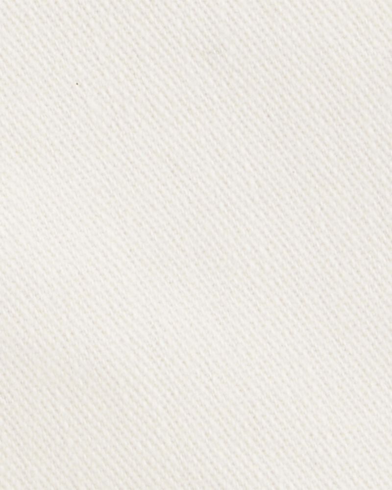 Toddler Iconic Eyelet Short - Cream, image 5 of 7 slides