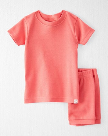Baby Organic Cotton Ribbed Pajamas Set , 