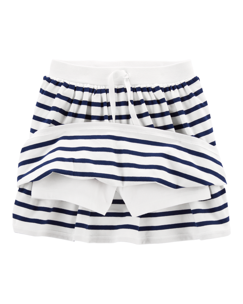 Kid Striped Jersey Skort, image 2 of 4 slides