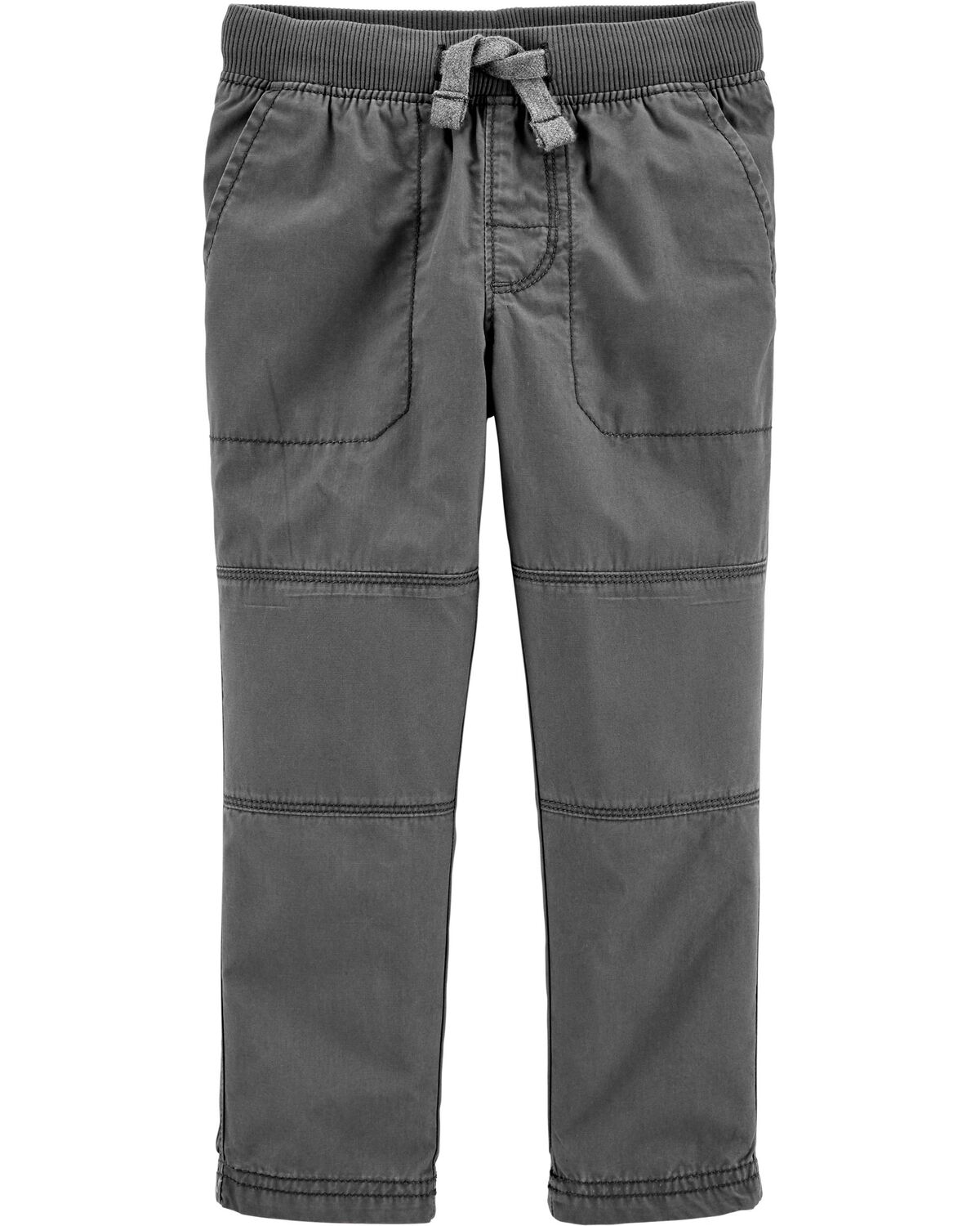 Grey Toddler PullOn Reinforced Knee Pants