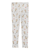 Kid Reindeer Stretch Leggings, image 2 of 5 slides