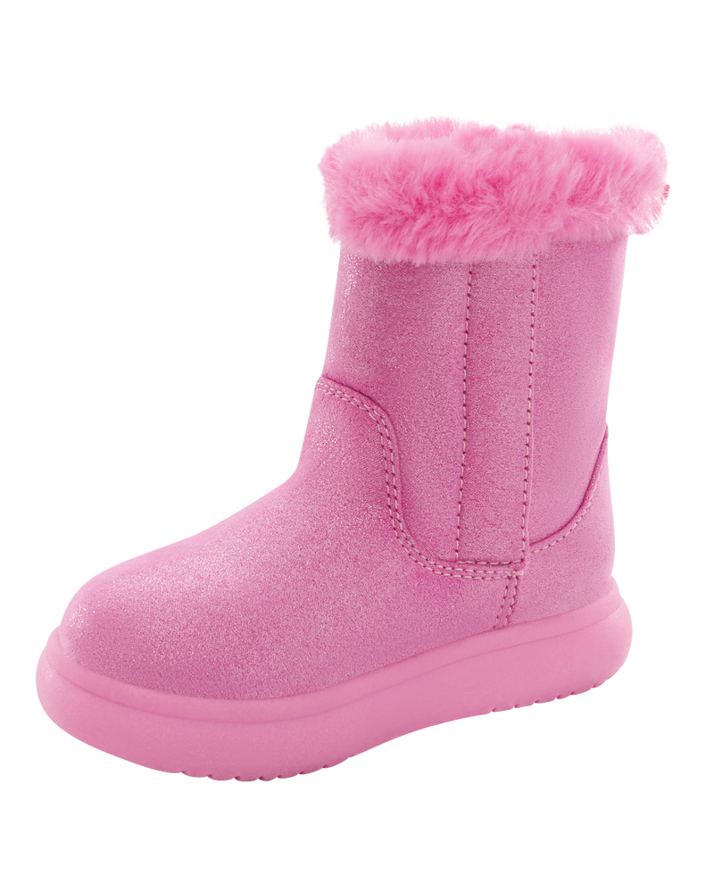 Pink Toddler Fur Lined Boots carters