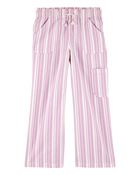 Kid Striped Drawstring Pants - Pink, image 1 of 5 slides