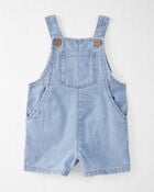 Baby Organic Cotton Chambray Shortall, image 1 of 5 slides