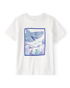 Toddler Shark Short-Sleeve Graphic Tee - Ivory, image 1 of 3 slides