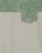 Kid Solid Short-Sleeve Pocket Tee - Green, image 2 of 3 slides