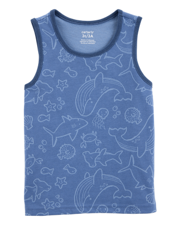 Toddler Sea Animals Graphic Tank - Blue, 