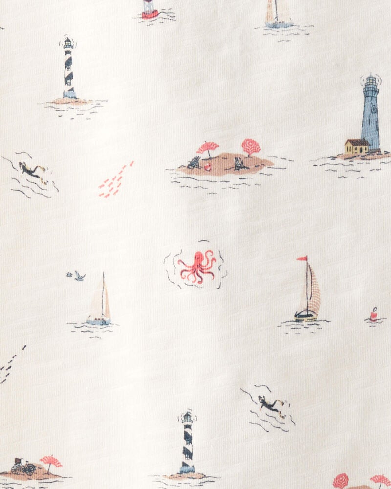 Kid 2-Pack Organic Cotton Coastal Knit Tees, image 3 of 4 slides