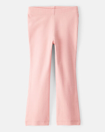 Toddler Girl Cotton Flare Active Pants - Pink, 