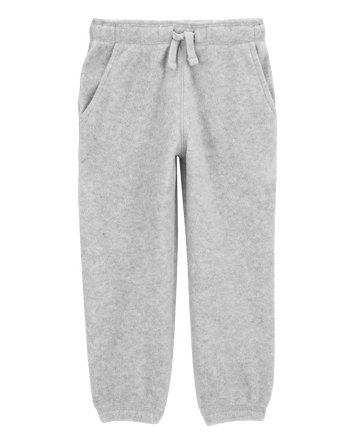 Baby 2-Pack Pull-On Cinched-Hem Fleece Pants, 