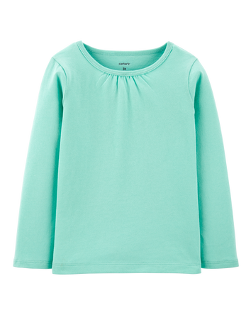 Toddler Turquoise Cotton Tee, 