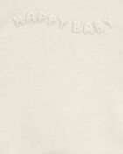 Baby Glitter Fleece Sweatshirt- Ivory, image 2 of 3 slides