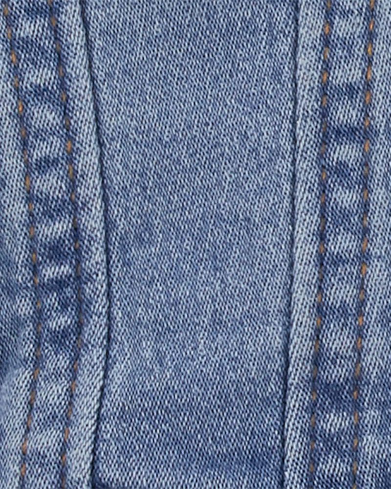 Baby Classic Knit-Like Denim Jacket, image 2 of 4 slides