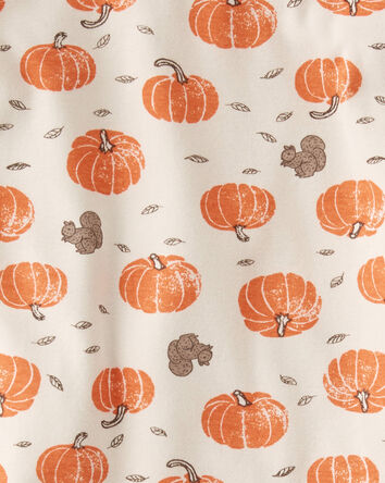 Toddler Organic Cotton Pajamas Set in Harvest Pumpkins, 
