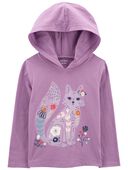 Purple - Toddler Fox Jersey Hoodie