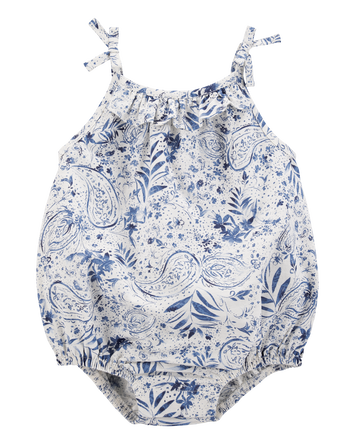 Baby Floral Bubble Romper , 