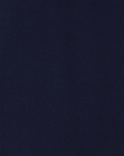 Toddler Pique Long-Sleeve Polo Shirt - Navy, image 2 of 3 slides