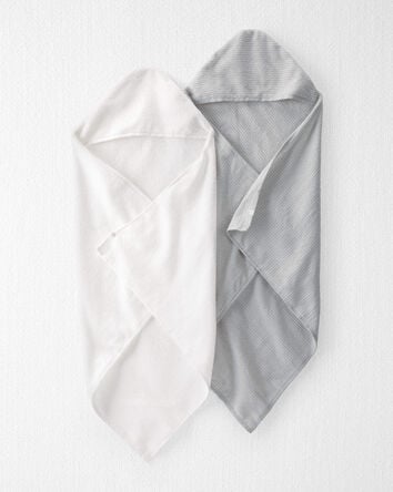 Baby 2-Pack Organic Cotton Towels, 