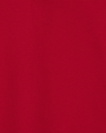Toddler Boy Pique Uniform Polo Shirt - Red, 