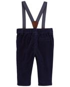 Baby 2-Piece Button-Front Bodysuit and Suspender Pants Set, image 3 of 3 slides
