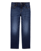 Kid Dark Wash Husky-Fit Classic Jeans, image 1 of 5 slides