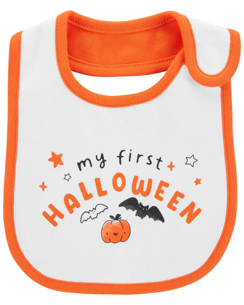 Baby My First Halloween Teething Bib, image 1 of 3 slides