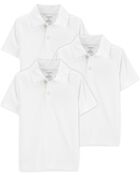 Kid 3-Pack Active Mesh Uniform Polos in Moisture Wicking BeCool™ Fabric, image 1 of 4 slides