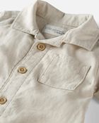 Baby Button-Front Romper, image 2 of 4 slides