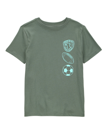 Kid Sports MVP Graphic Tee - Olive, 
