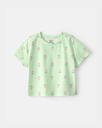 Baby Girl Floral Top - Green, 
